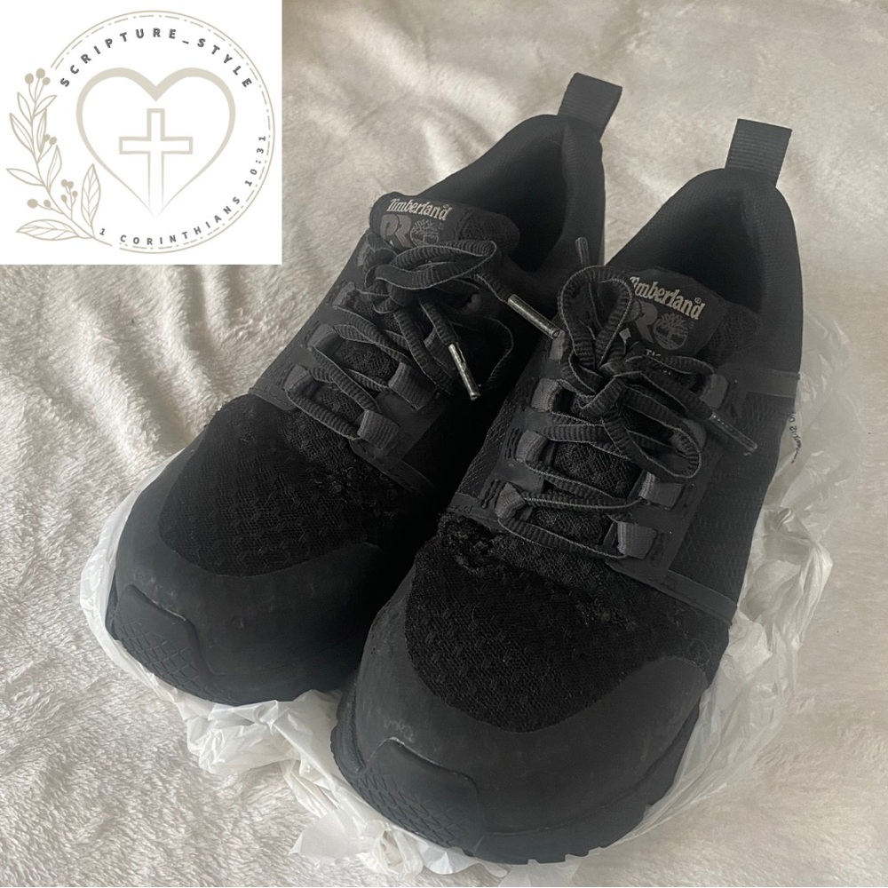 Timberland Black Athletic WORK Shoes